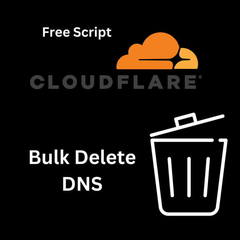 Bulk Delete DNS Cloudflare